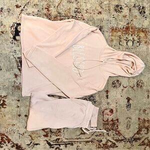 Pink Hoodie and Joggers Set